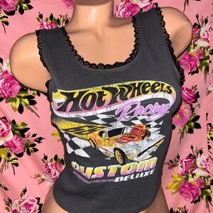 Hot wheels car Racing Graphic Tank Top - Black S